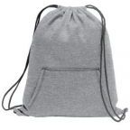 Port & Company 7.8-ounce, 50/50 Cotton/Poly Core Fleece Cinch Pack - 17.75 H x 14.5 W